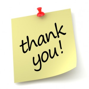 Thank You note